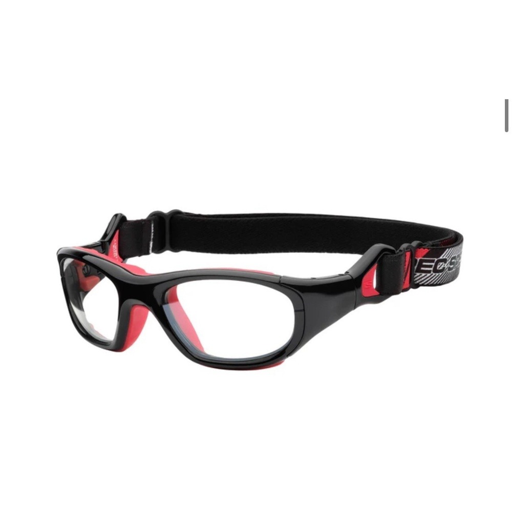 Rec‎ Specs Athletic Goggles Frames RS-41. Red Black. New With Strap